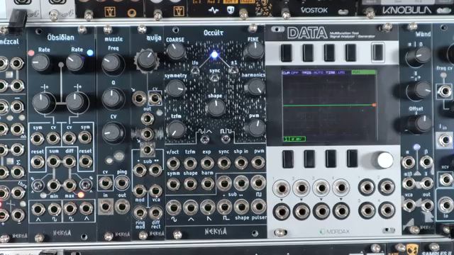 The Occult is a 12HP and All Analog Triangle Core Oscillator with ThruZero FM.
