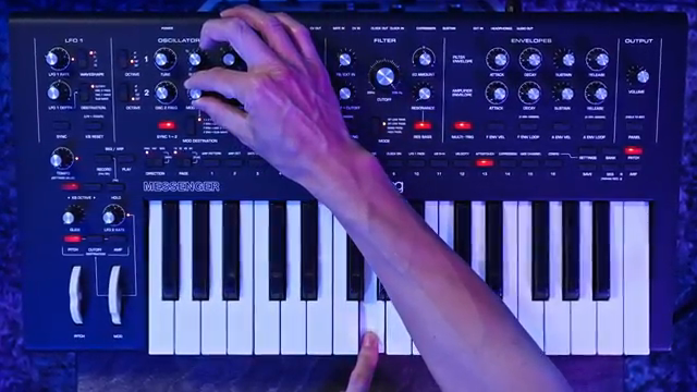 The feedback is going to produce all these growly distorted tones.