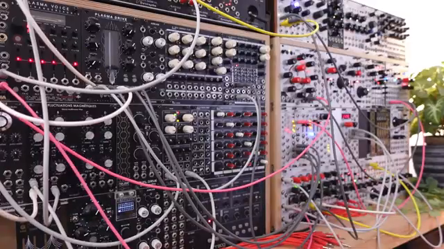 Here the distortion is used at the end of chain which is often more interesting when it's processing more complex audio signals.