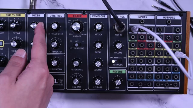 I'm going to take the oscillator 2 and I'm going to put it on 8.