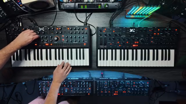 The arpeggiation will always take the same amount of time to complete one cycle regardless of how many notes are held.