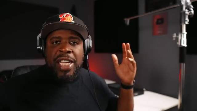 Even if you pan stuff on the left speaker you're still going to kind of hear a little bit on the right speaker because we're in a studio…