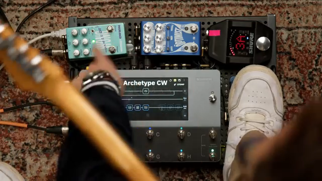 It goes straight into the Wong Compressor by Wampler.