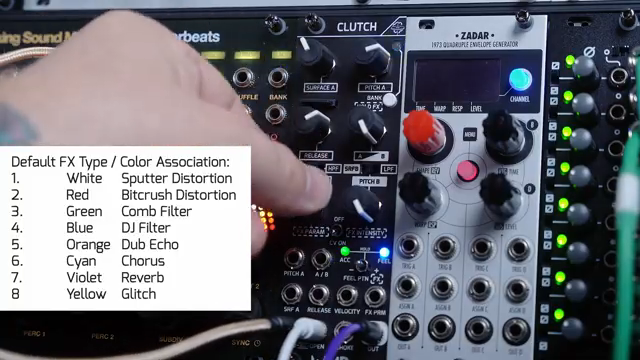 And probably my favorite, yellow, is a glitch effect, I love this one.