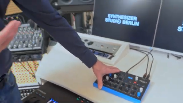 For this small form factor, we have quite a lot of knobs, so you can really tweak, it's not like the Blofeld, which is great, but with this…