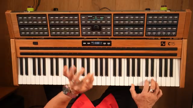 It's a delay line that follows the tracking of the keyboard as well.