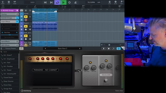 You have a list of different pieces of hardware, pedals mostly, and an amp and a cabinet.