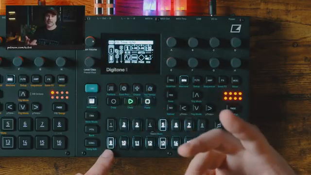 As soon as you hear something that sounds cool as you're just playing, that's when you start grabbing your modulators.