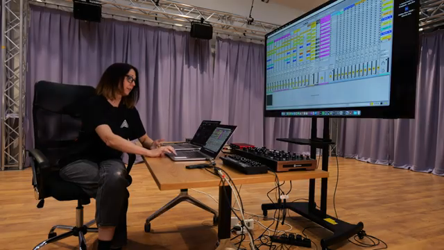 Out of the center of my Ableton project when I'm in live I can be running spatial audio, lighting and also triggering triggering visuals…