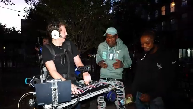 Getting to be outside at night with these like glowing keyboards was like always very badass.