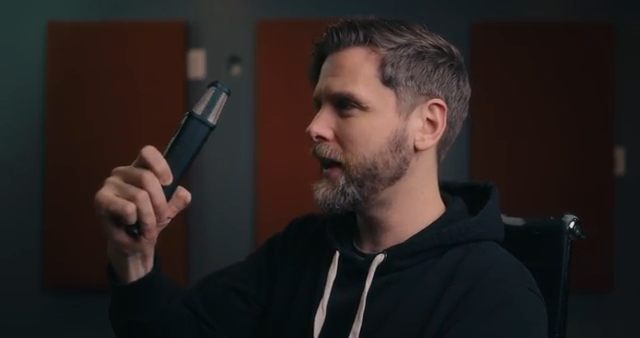 If you are noticing that with your vocalist, just take the microphone, go up a little, and then angle it down.