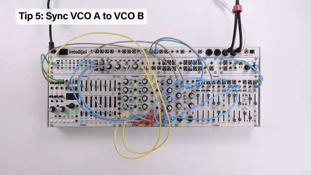 If VCOB is a static note, you'll get plenty of interesting timbre changes as VCOA is modulated.
