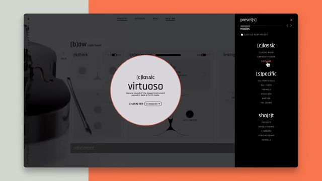 Virtuoso mode is an advanced playing mode designed to allow you to take immediate control of the bow movement in real time with maximum…
