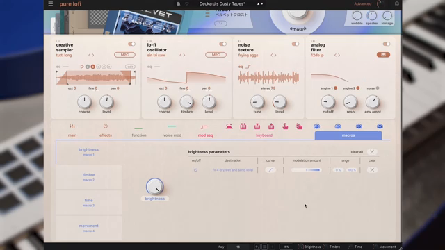 For example, you could assign a macro to control filter cutoff and reverb amount simultaneously making it easier to perform live…