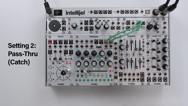 The benefit of pass-through behaviour is that the parameter changes you make will be less jarring, as they start from the original position…