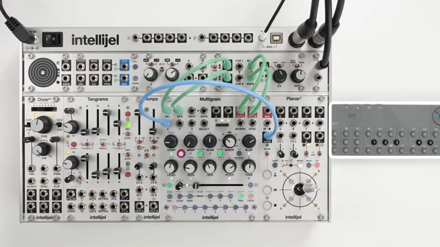 When the input audio is above the threshold, the looping recorder will record, and the sample button will turn solid magenta.