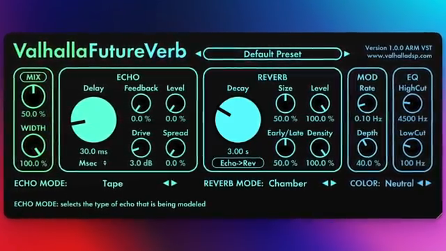 It gives you eight brand new reverb algorithms that sound great. Rooms, plates, halls, and even cathedral and space modes all designed to…