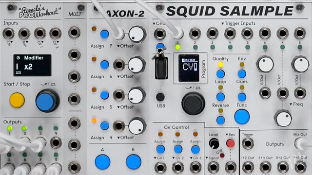 We can now use the Axon knob to easily shift the break into half speed without altering its pitch, producing a classic time stretch break…