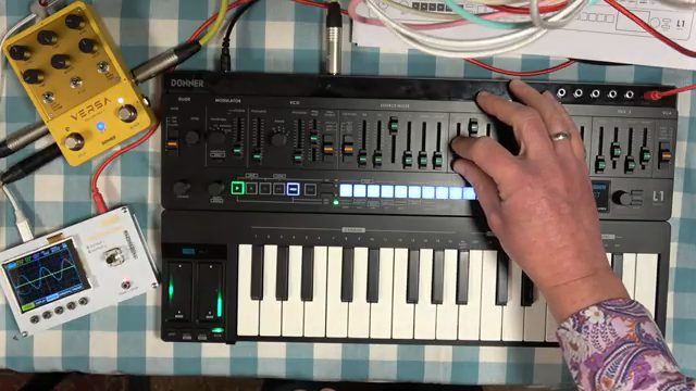 So what we've got going on here is that the filter is actually self oscillating. So I'm getting a sine wave out of the filter because the…