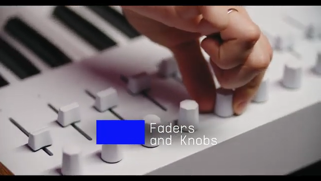The faders and knobs on the KeyLab MK3 offer comprehensive control over both device parameters and mixer settings.
