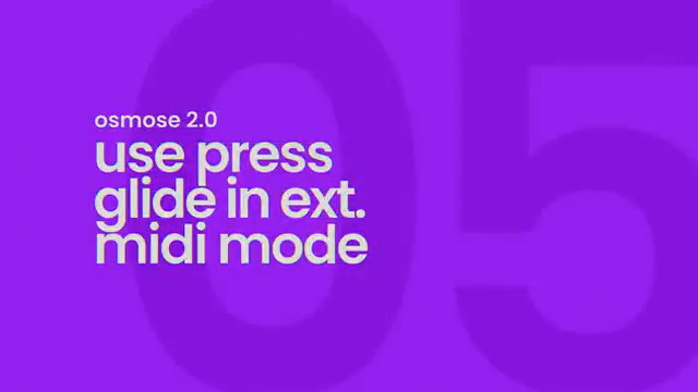 Harken Audio's popular pressure weighted portamento, short press glide, is now available in external MIDI mode as well.