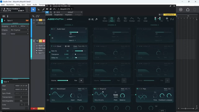 And there really isn't such an effect included in Absynth, but as you can see, you can still build it relatively quickly.