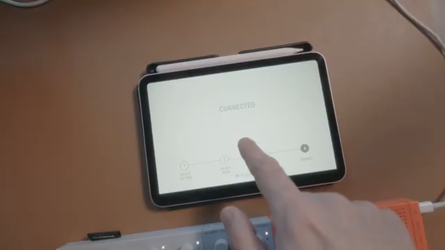 You've got a nice screen here, which you can connect to wirelessly, by the way, and I was also even able to update the firmware right from…