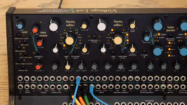 The timbre in means we can bring any signal from anywhere and put it through the wave folder.