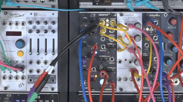 It sounds like you've got multiple VCOs on the go here. But it's all coming from one. They're all pitch related. So it's all going to stay…