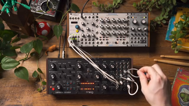 Now I've separated these two paths so that EG one is controlling the VCA and the folding in the folder path, and EG two is controlling the…