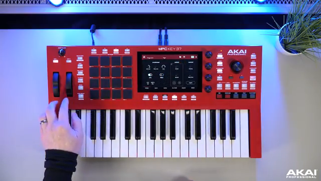 Here we can set up our modulation and pitch band so we can decide if we want our LFO and our filter to be controlled by the modulation.