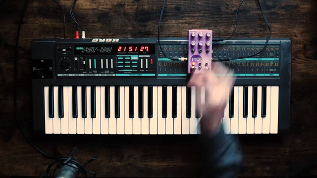 The second half of the video focuses on a short composition written and performed using only the Poly-800.