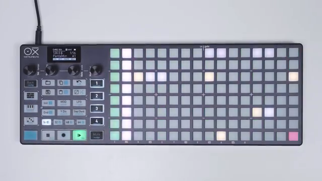 Oxy remembers the last chord you played and you'll pass it on the step you want.