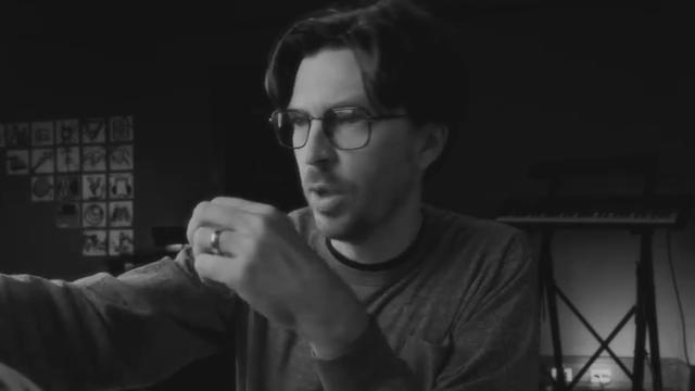 That's sort of a ghostly melody, but also tightly intertwined with this drum beat.