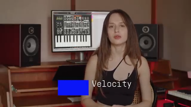 Velocity can modulate your parameters based on how hard or soft you hit the notes while playing.