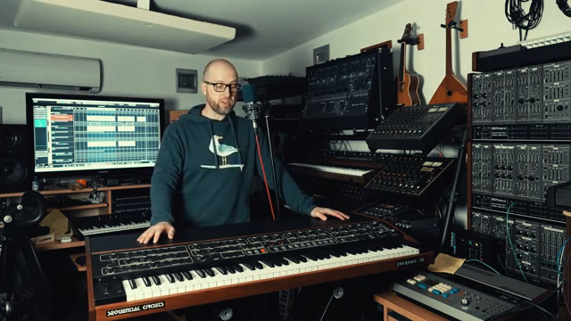 the Rolls-Royce of profit synthesizers, the rare T8 from 1983.