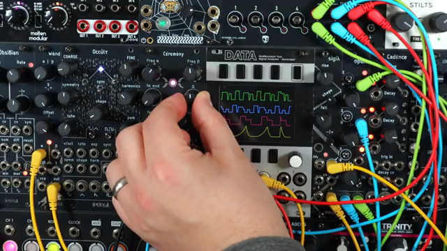 I'm playing around with Q, which when you're pinging a filter that's nearly oscillating, giving us that note, your resonance or Q acts…