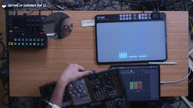 So now we've got three different layouts here so this one we're going to do some cv actions so we've got 12 cv outputs here and we've got…