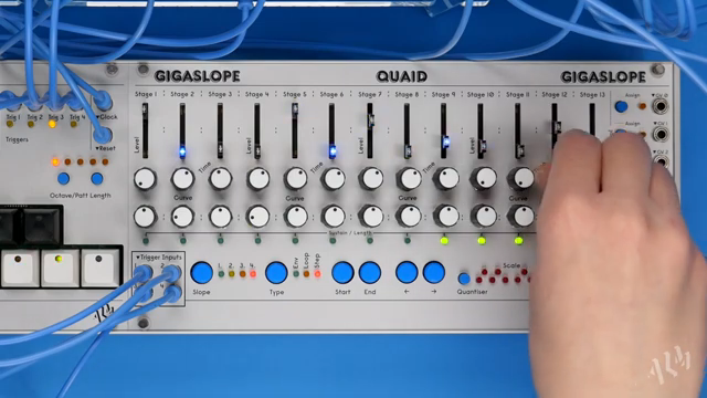 Finally the built-in quantizer allows us to select a 12 tone scale to quantize to.