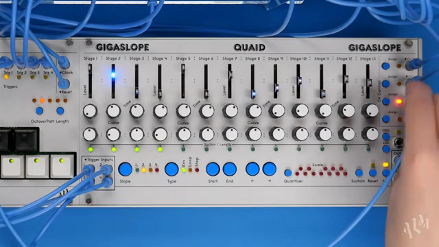 Though the physical controls are shared CV is assigned per slope for unique possibilities and decoupling matched slopes.