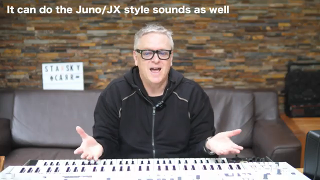 You can pretty much hit all the tones you can on the Jupiter 8. Cross mod isn't the same and the sync didn't sound identical either... but…