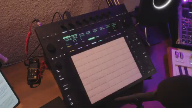 There's already an audio track here. I just arm it for recording. I press the record button.