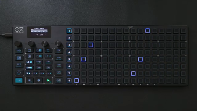 The loop is a temporary function, while the in it and end will be saved with your pattern.