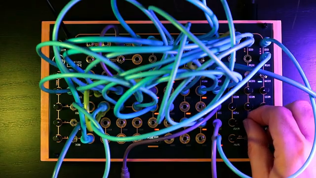 Its design leads to a semi-modular instrument where rhythm is just harmony slowed down.