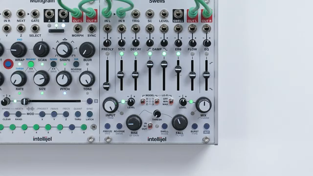 This internal modulation source is normal to each of the 8 slider parameters plus input and mix via level.