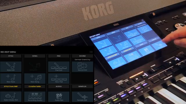 The PA5X has a fully equipped sample recorder on board to record your own samples using a connected microphone or any other instrument.