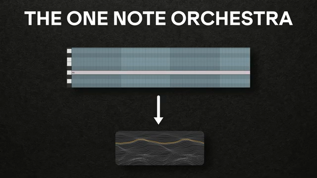 This artificial limitation you put on yourself of just creating this One-Note Orchestra, the sonic universe with one single MIDI note…