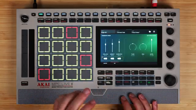 We have the Mix section, where you can mix the Mellow, Bright, or Cinematic sources together at varying degrees.