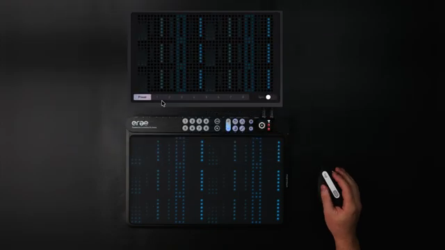 We can recall instruments by pressing a slot on the array.