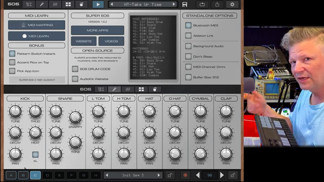 So you could have this running and have a controller in real time switching between patterns as you play something else.